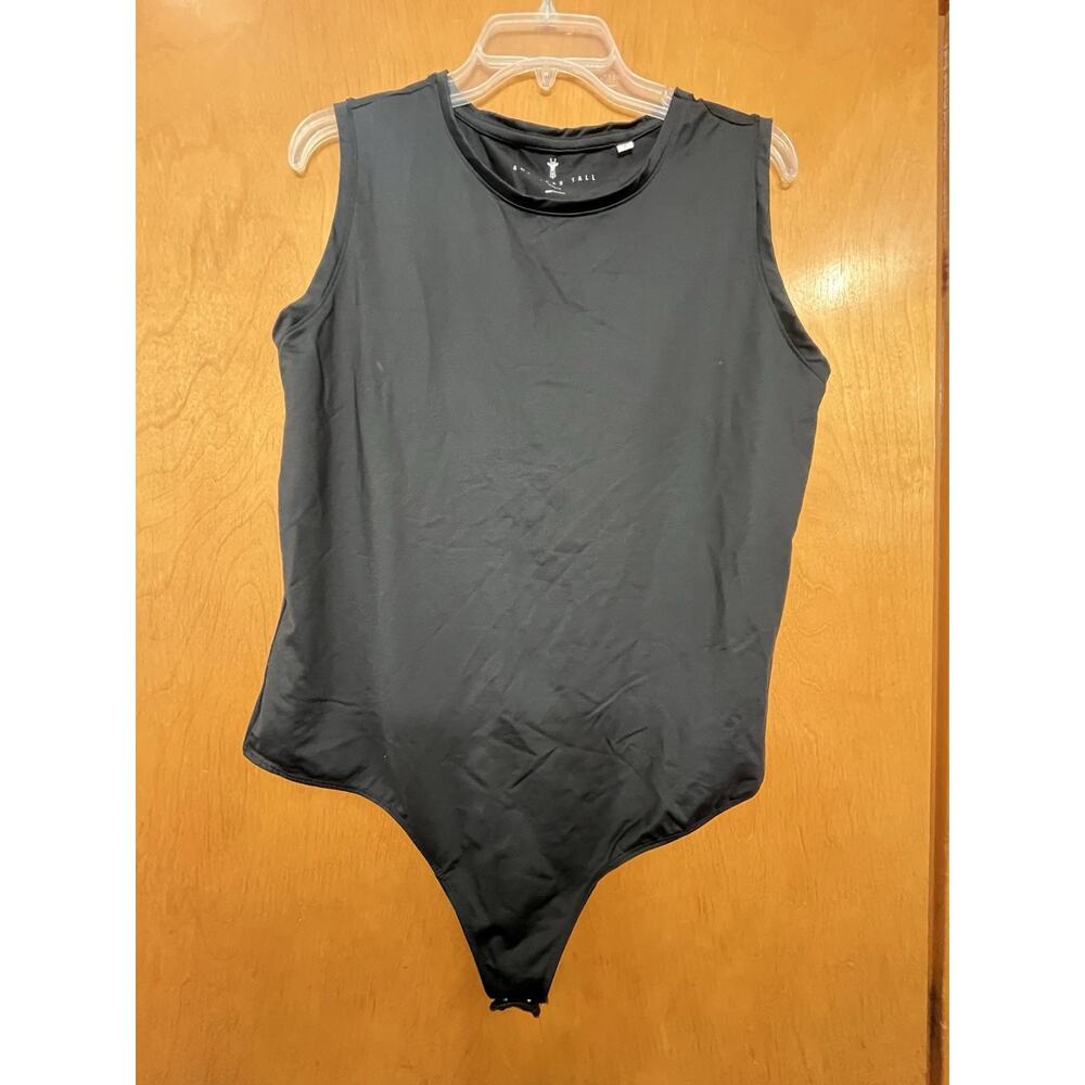 American Tall 90s Grunge Minimalist 2XL/T Blk Bodysuit - Picture 4 of 4